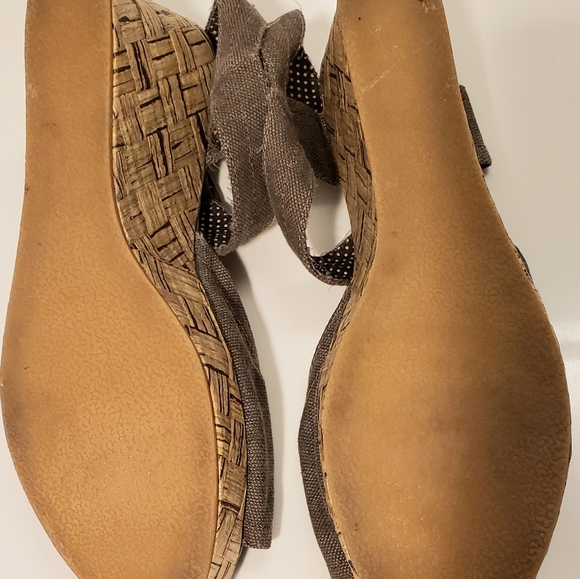 Blue Motion Wedge Sandals - Picture 4 of 6